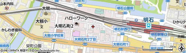 兵庫県明石市大明石町周辺の地図