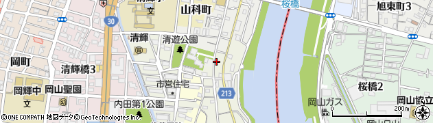 岡山県岡山市北区二日市町123周辺の地図
