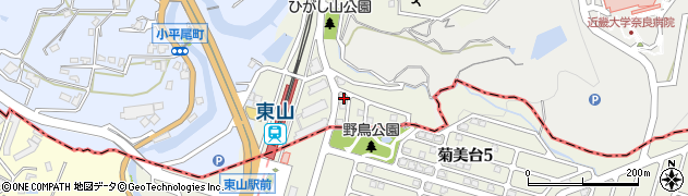 奈良県生駒市東山町211-25周辺の地図