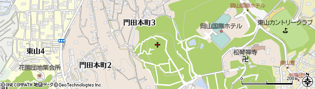 岡山県岡山市中区門田本町周辺の地図