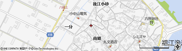 愛知県田原市小中山町南郷170周辺の地図
