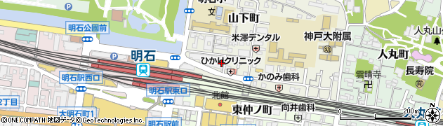 明石駅東バイク駐車場周辺の地図