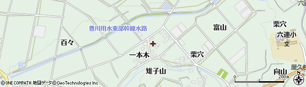 愛知県田原市六連町一本木31周辺の地図