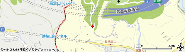 兵庫県神戸市須磨区西須磨（立原谷）周辺の地図