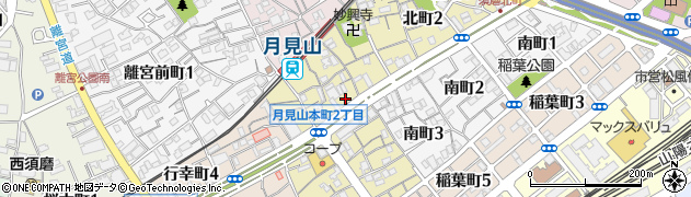 京川学生専科周辺の地図