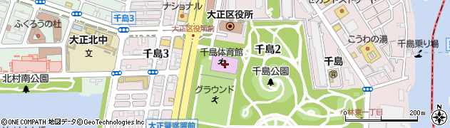 千島体育館周辺の地図