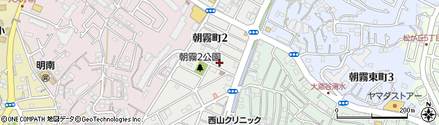 兵庫県明石市朝霧町周辺の地図