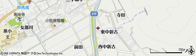 愛知県田原市江比間町（前田）周辺の地図