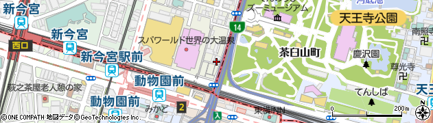 アパートメント天王寺周辺の地図