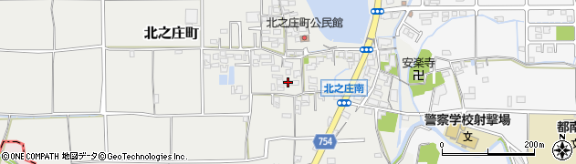奈良県奈良市北之庄町378周辺の地図