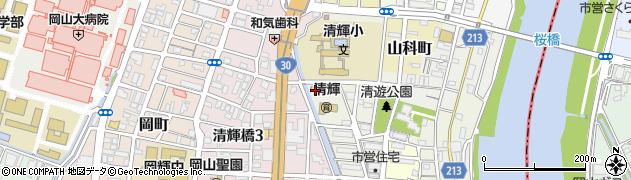 岡山市立　清輝児童センター周辺の地図