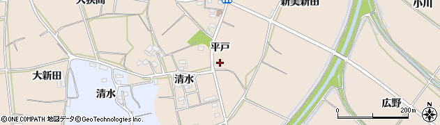 愛知県田原市西神戸町（平戸）周辺の地図