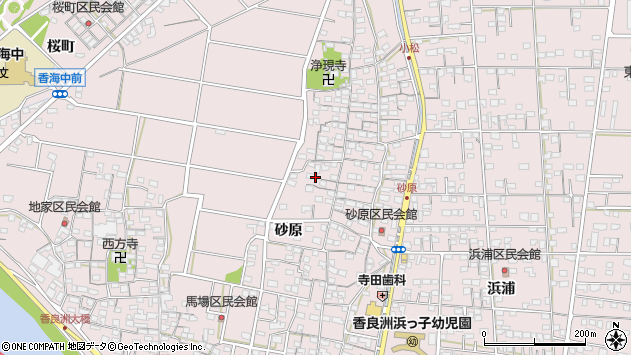 〒514-0321 三重県津市香良洲町砂原の地図