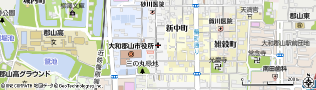 奈良県大和郡山市堺町周辺の地図