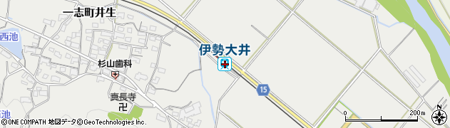 伊勢大井駅周辺の地図