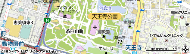 大阪市立美術館　友の会周辺の地図