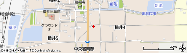 奈良県奈良市横井周辺の地図