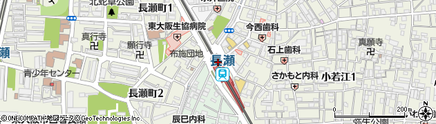 長瀬駅周辺の地図