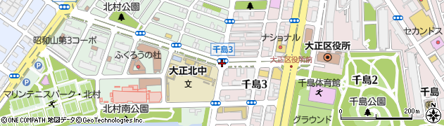 千島３周辺の地図