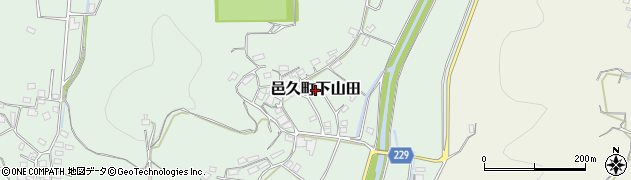 岡山県瀬戸内市邑久町下山田周辺の地図