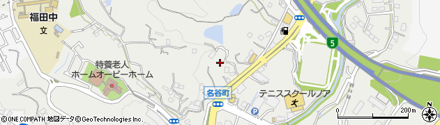 兵庫県神戸市垂水区名谷町押戸周辺の地図