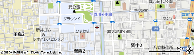 鳩タクシー株式会社　生野営業所周辺の地図