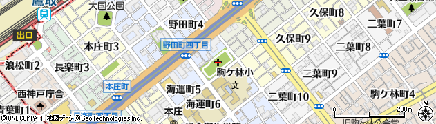 長楽公園周辺の地図