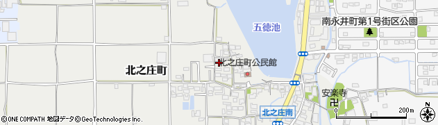 奈良県奈良市北之庄町452周辺の地図