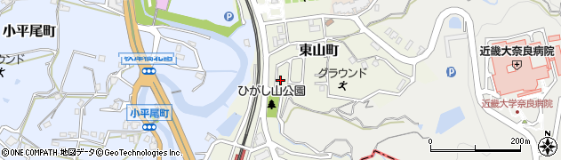 奈良県生駒市東山町210周辺の地図
