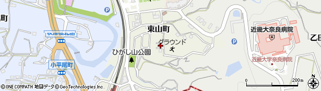 奈良県生駒市東山町1138-20周辺の地図