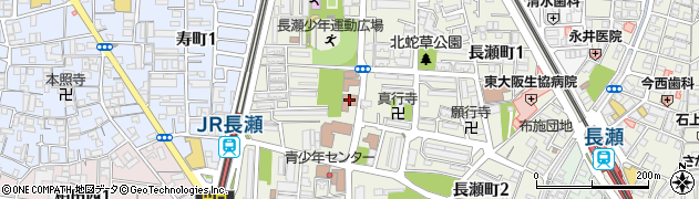長瀬人権文化センター周辺の地図