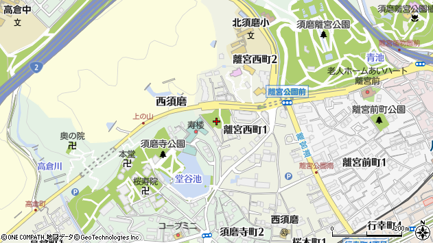 〒654-0067 兵庫県神戸市須磨区離宮西町の地図