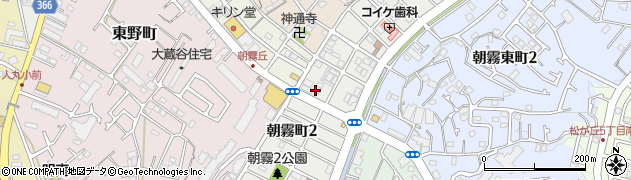 神戸信用金庫朝霧支店周辺の地図