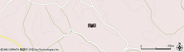 奈良県山添村（山辺郡）勝原周辺の地図