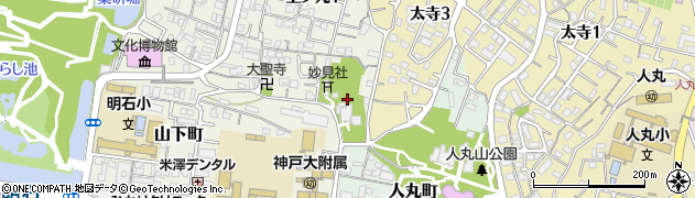 兵庫県明石市上ノ丸1丁目17周辺の地図