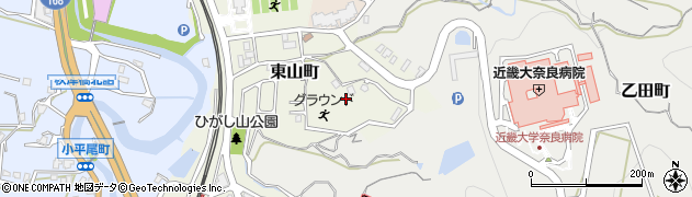 奈良県生駒市東山町1133周辺の地図