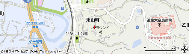 奈良県生駒市東山町1138-6周辺の地図