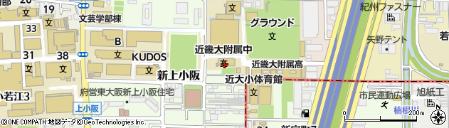 近畿大学附属中学校周辺の地図