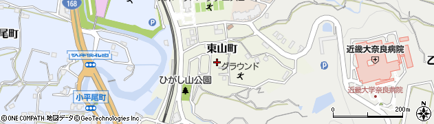 奈良県生駒市東山町1138-8周辺の地図