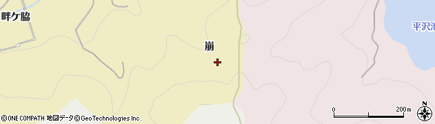 愛知県田原市宇津江町崩周辺の地図