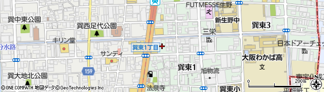セカンドストリート　生野巽店周辺の地図