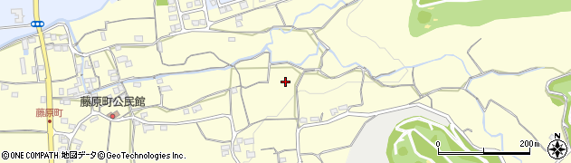 奈良県奈良市藤原町周辺の地図