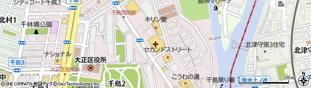 ホームセンターコーナン大正千島店周辺の地図