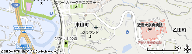 奈良県生駒市東山町1124周辺の地図