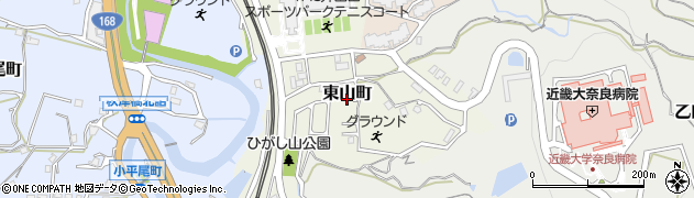 奈良県生駒市東山町1119-5周辺の地図