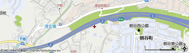 兵庫県神戸市垂水区下畑町（龍ノ庭）周辺の地図