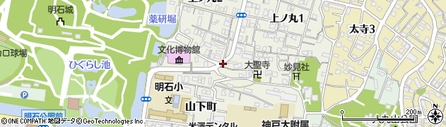 上の丸弥生公園周辺の地図