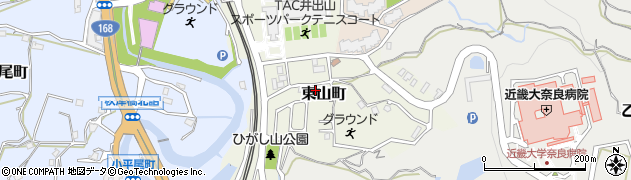 奈良県生駒市東山町1118周辺の地図