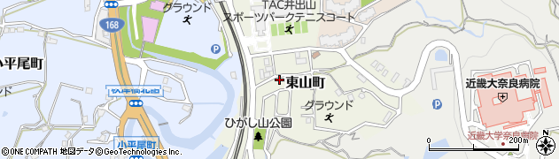 奈良県生駒市東山町1117周辺の地図
