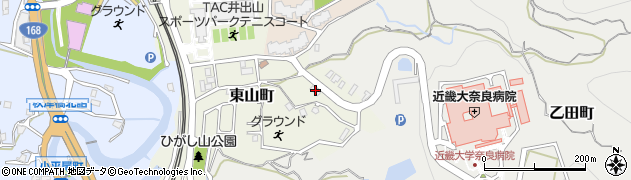 奈良県生駒市東山町1127周辺の地図
